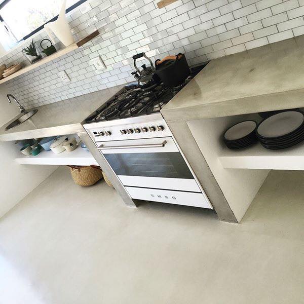 Cemcrete Cement Concrete Kitchen Counter Finish Products Supplied By Lusion Products