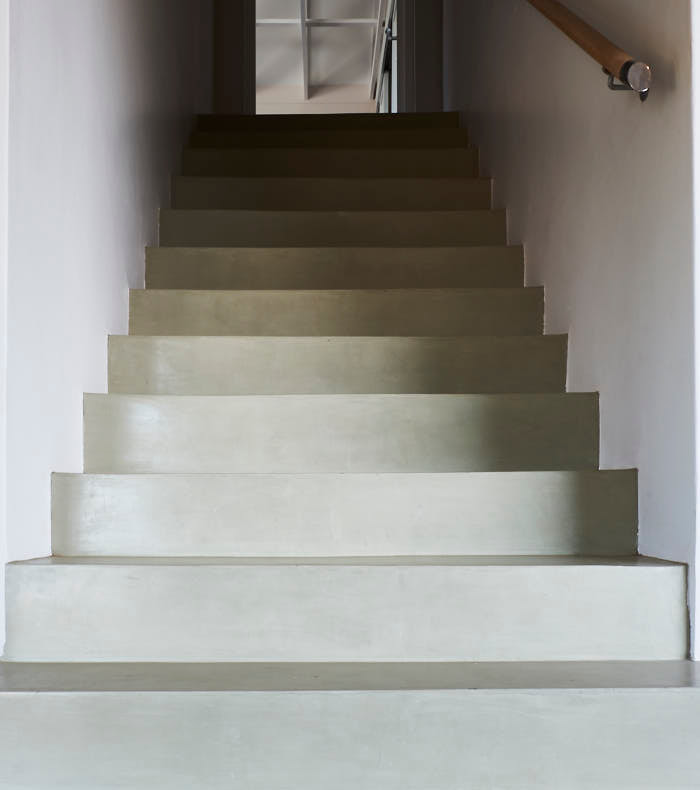 Rustic Beach House With CreteCote Cement Floors & Stairs Product Supplied By Lusion Products